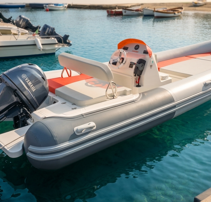 Gommone 40cv a noleggio senza patente a capo miseno